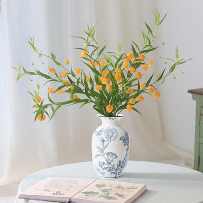 Ceramic Decor Vase, Blue And White Vase For Home Decor