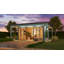 Lasita Domeo 4 Loggia - 19 x 13.5 Ft. Premium Log Cabin With Aluminium Sliding Doors (44mm)-1101612772