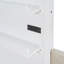 Lit simple avec canapé-lit, lit maison avec station de charge, recharge sans fil, tablettes et deux tiroirs, blanc-131374143