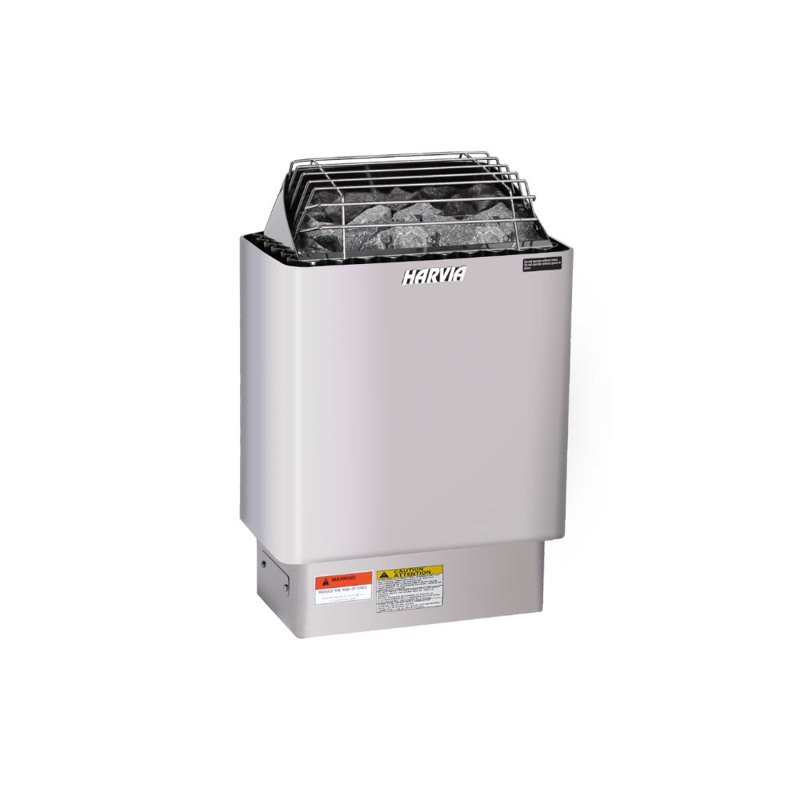 Chauffe-sauna Harvia KIPW Series, avec faisceaux de contrôle Xenio (pierres de sauna incluses) (KIP60W - 240V / 1PH)