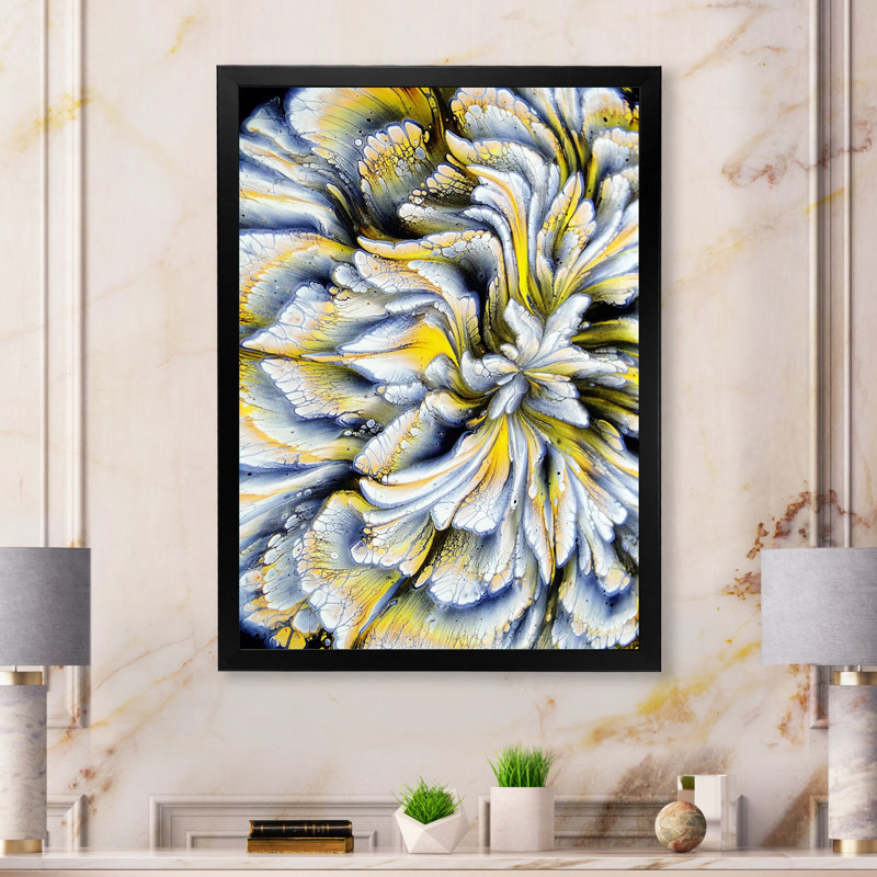 Œuvre d'art moderne sur toile, Cadre photo noir, L 12 po x H 20 po