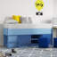 Mate's Single Mid Sleeper Bed with Shelves and Bookcase-1293092251