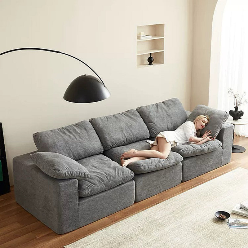 Canapé rembourré en tissu F-Concept Chenille