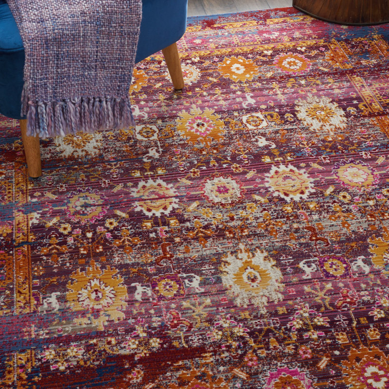 Holsworthy Oriental Area Rug, Rectangle 1.21 x 1.73cm