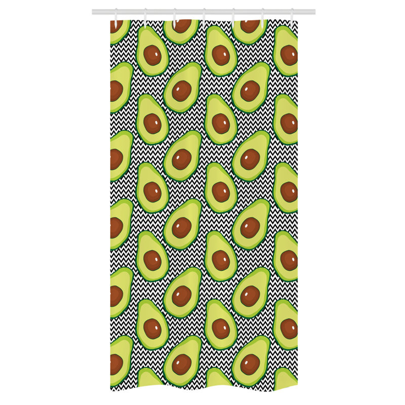 Ebrahima Shower Curtain with Hooks Included, 72" H x 36" W