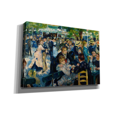 «Dance at Le moulin de la Galette» par Pierre-Auguste Renoir, art mural sur toile