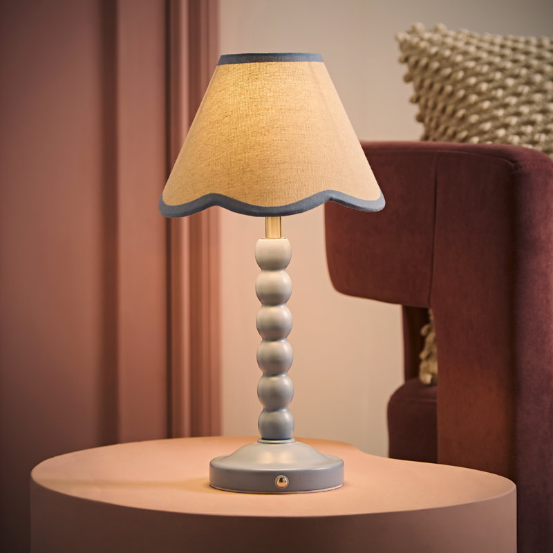 Wood Lamp, Powder Blue, Powder Blue, Yes