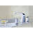 Pendant Series 8 In. Widespread 2-Handle Low-Arc Bathroom Faucet In Polished Chrome