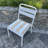 4pcs Outdoor Patio Seat Cushion Replacement Seat Cushion With Ties, 15" X 15" Patio Chair Pads For Gardens, Patios, And Dining Rooms,Khaki White Striped.