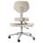 Height-Adjustable Cross Legged Office Chair With Wheels-273691503