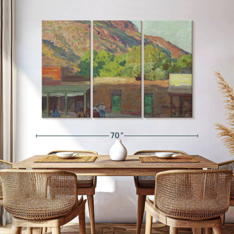 Lelar Adobe Town 1915, 42" H x 65" W