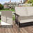 Polyethylene (PE) Wicker Outdoor Patio Sofa-867964377