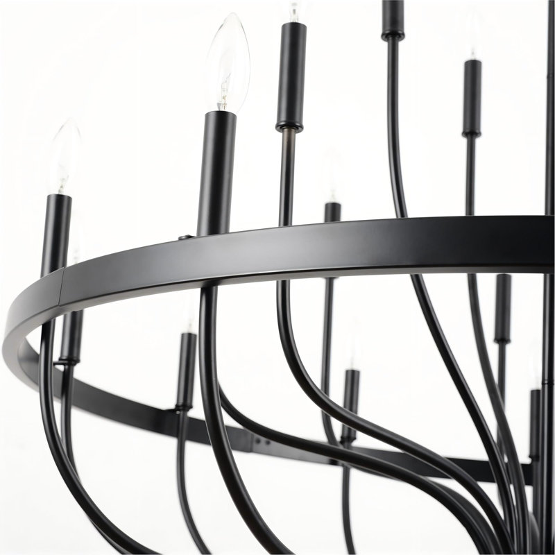 Lustre noir 39 po