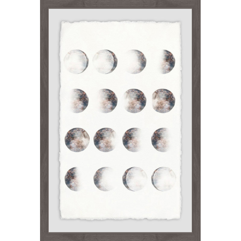 Phases Of The Moon II - Single Picture Frame Painting, 46cm H x 30cm W