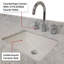 Ensemble de meuble-lavabo double en chêne blanc l 80 po x P 22 po, plateau en marbre de Carrare et robinet
