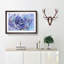 Lilac Rose in Watercolour in Abstract - Picture Frame Painting Print-55582565-55582566