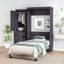 Lit escamotable simple - aucun sommier nécessaire, robuste et robuste Peu encombrant