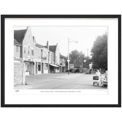 Rustington, Broadmark Parade C1950 by Francis Frith - Single Picture Frame Print