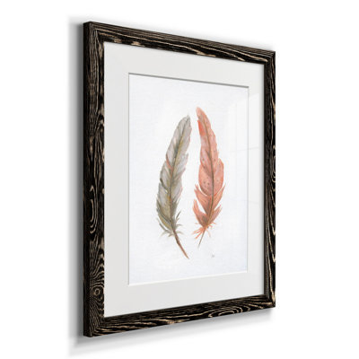 Plumes douces - Reproduction d'art sur papier encadrée