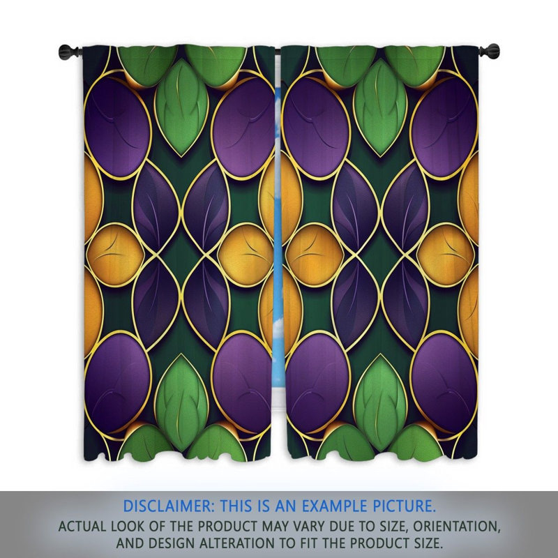 Rideau transparent en polyester Mawhinney, L 50 po x L 96 po