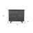 30" Gray Solid Wood Four Drawer Nightstand