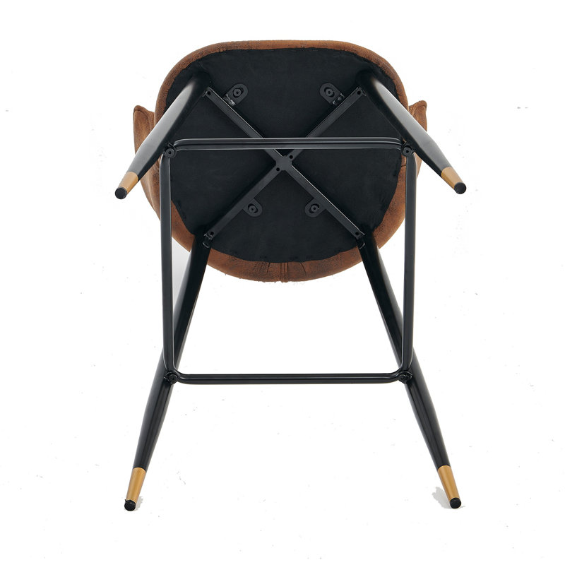 Blanchester Upholstered Counter Stool with Metal Frame