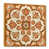 Toile avec cadre flottant or