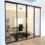 4 Panel Clear Glass Room Dividers - Sliding Doors - Closet Doors-55388128-96886286