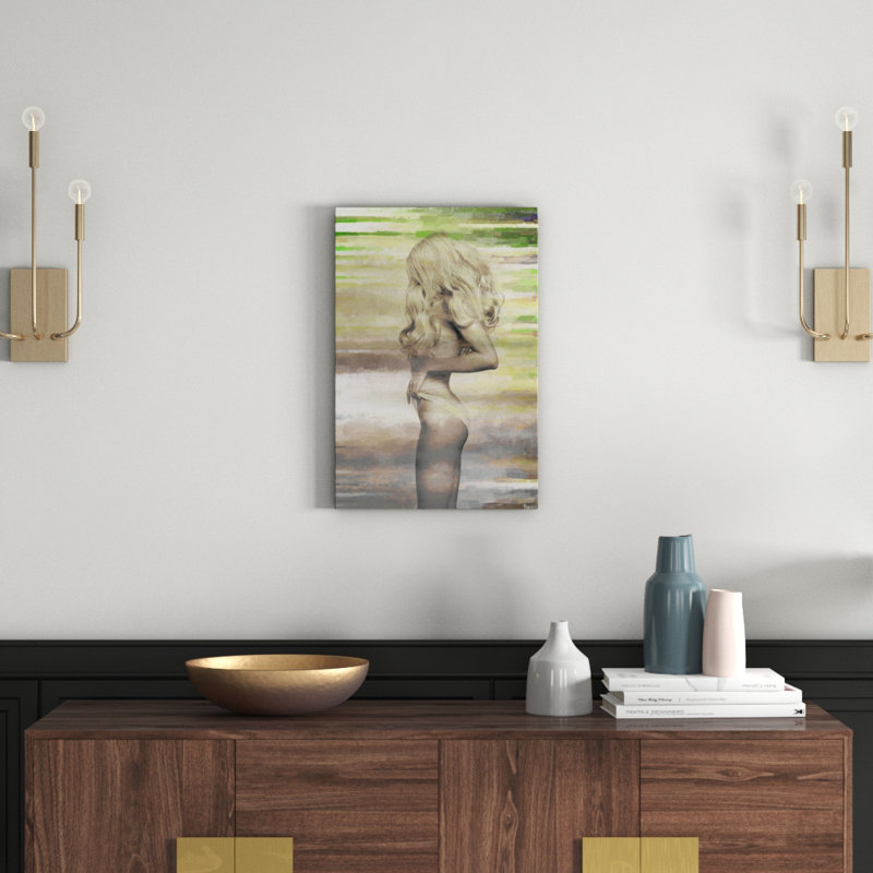 Parvez Taj - Wrapped Canvas Painting, 45cm H x 30cm W