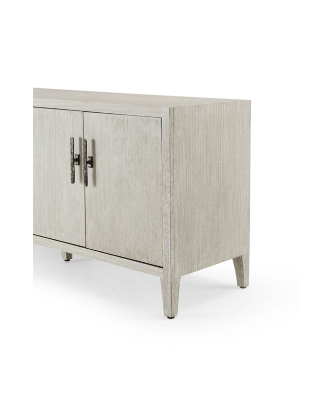 Breeze 66'' Light Wood and Metal Sideboard with Storage