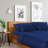 Luxclub 4 PC Navy Full Silky Soft Cooling Extra Deep Pocket Performance Sheet Set-123418294-134223522