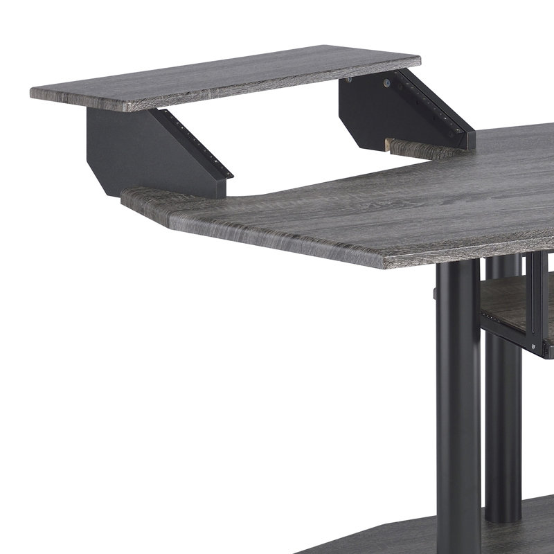 Melven 70.6'' W Music Studio Desk, Black Oak