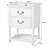 24" French Country Bathroom Vanity with Ceramic Sink, Two Soft-Close Drawers, Open Shelf & Turned Legs-663462966