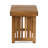Weather-Resistant Solid Wood Outdoor Side Table-274868196