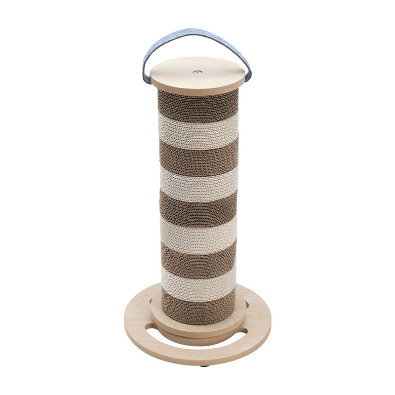 Round Corrugated Paper Cat Scratching Post Cat Toy