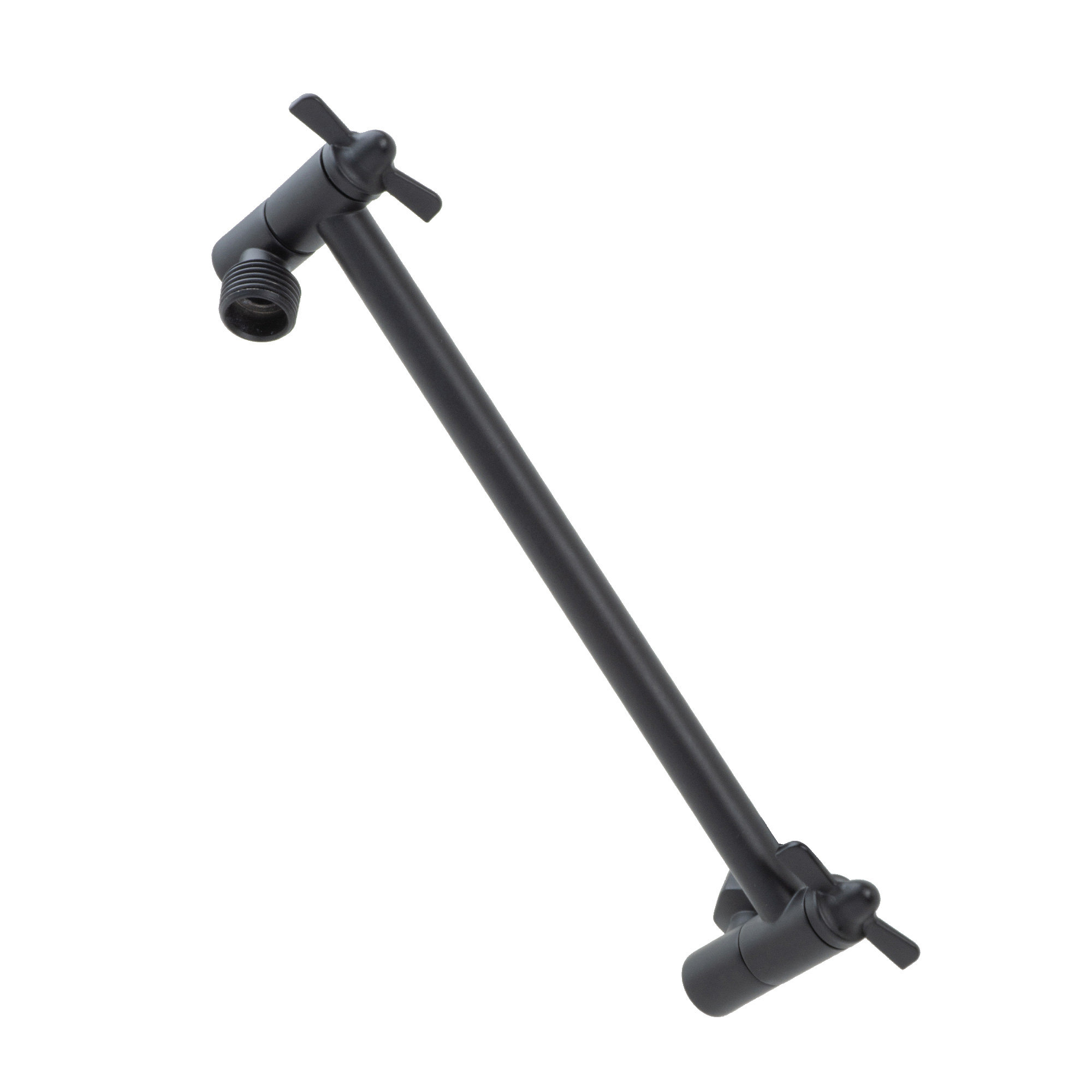 Black Bathroom Gooseneck Shower Arm Wall Mounted Shower Accessories Without  Head