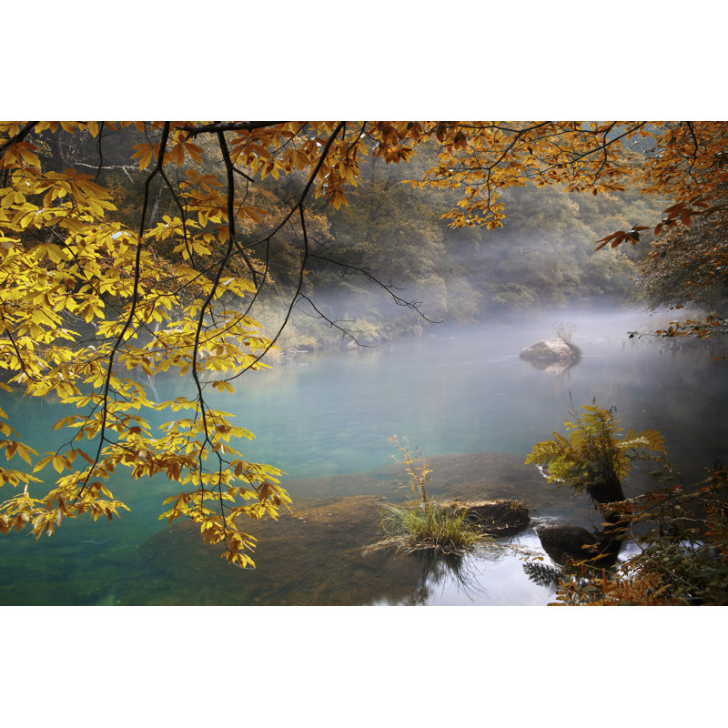 Fragas Eume The River by Jarcosa - Wrapped Canvas Print, 30cm H x 46cm W