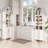 71" Tall Arched Kitchen Pantry Cabinet with Door Shelves, Farmhouse Kitchen Storage Cabinet with Open & Adjustable Shelves, Hidden Drawer & Glass Door, Cupboard for Kitchen, Dining Room-1020817363