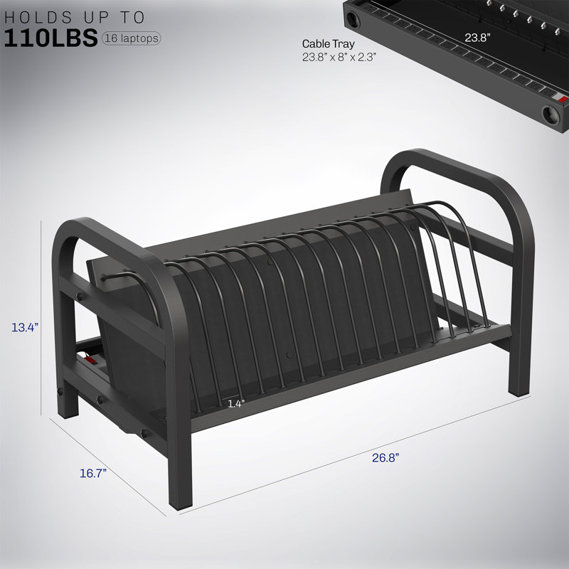 Station de charge ouverte pour 16 appareils VIVO (Stand-Lapc3)