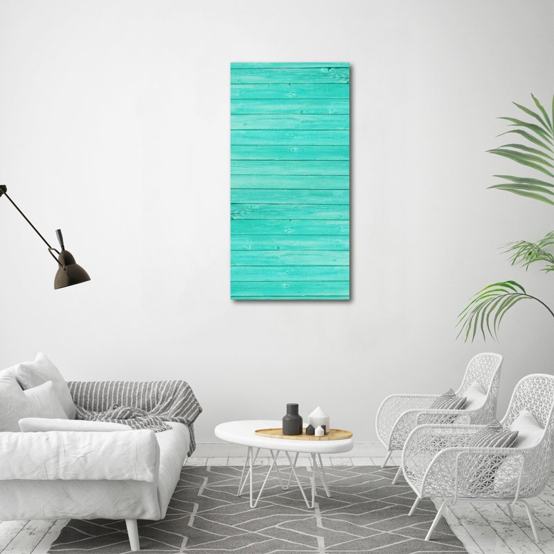 Green Boards - Wrapped Canvas Print