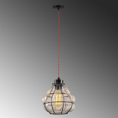 Luminaire suspendu sphère 1 lumière Weronika