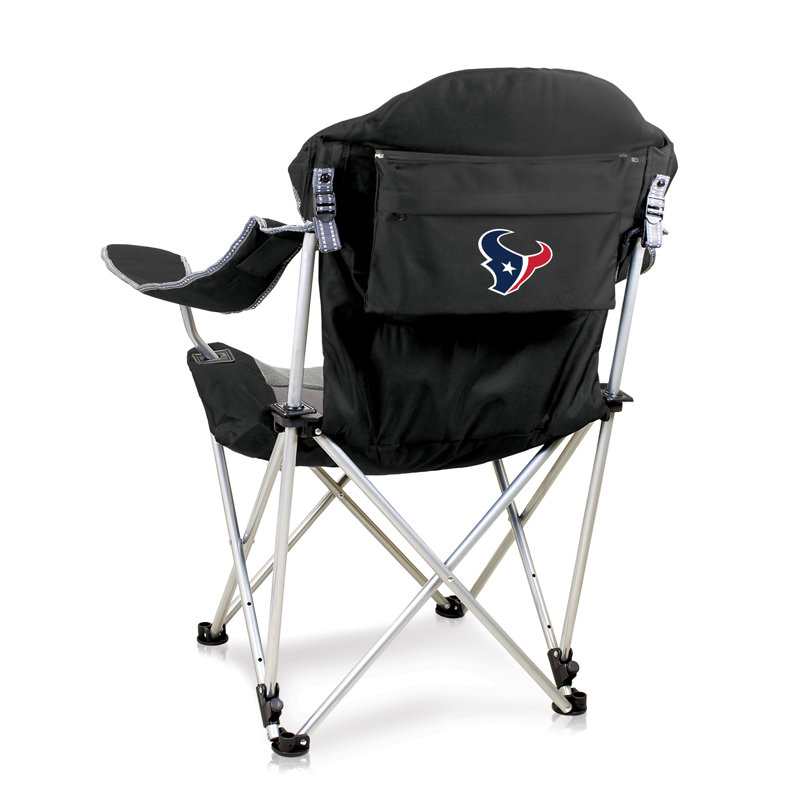 NFL Reclining Camp Chair, Black, Houston Texans