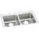 Lustertone 33" L x 21.25" W Double Basin Drop-In Kitchen Sink