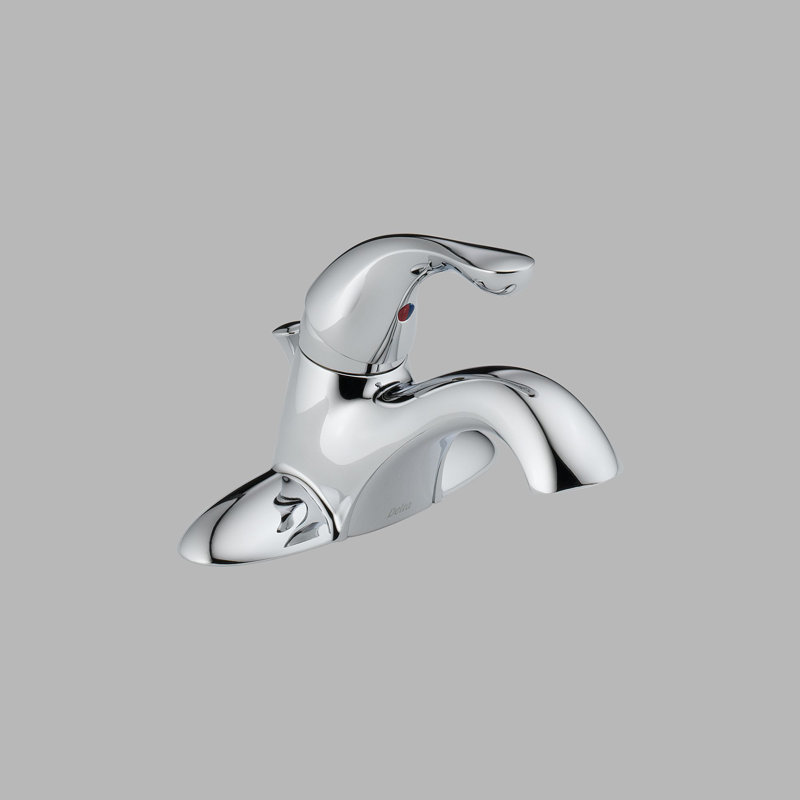 Classic Centerset Bathroom Faucet with Drain Assembly and Diamond Seal Technology, Chrome, With Pop-Up Drain