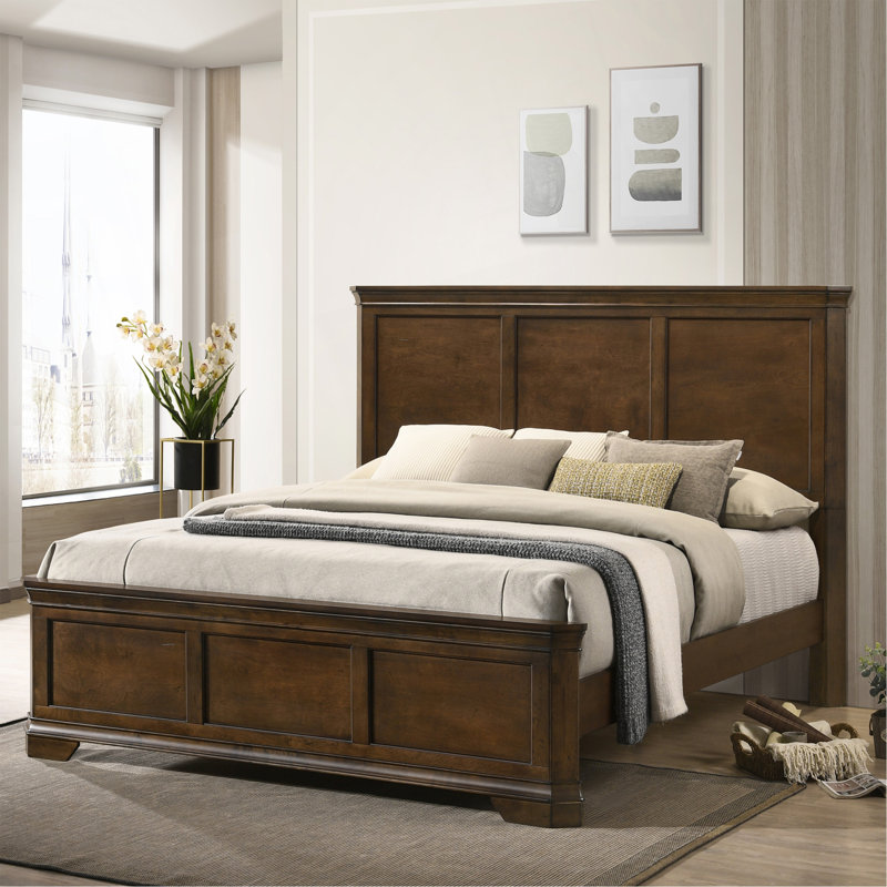 Wood Panel Bed, King