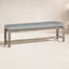 Banc sans dossier Club Teak - Huître-705973971-705978235-705978224