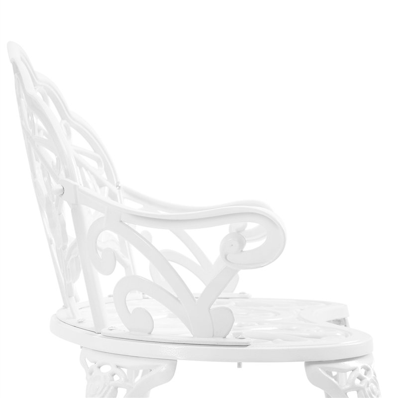 Aluminium Park Bench With Weather-resistant Coating, White