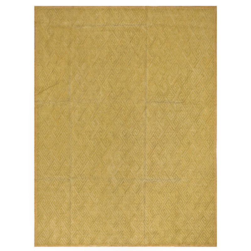 Hand Hooked Wool Geometric Area Rug