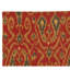 Flatweave Wool Ikat Area Rug in Red And Multi