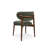 Modern Curved Boucle Dining Chair with Solid Oak Back and Legs, Fully Assembled-1179938588